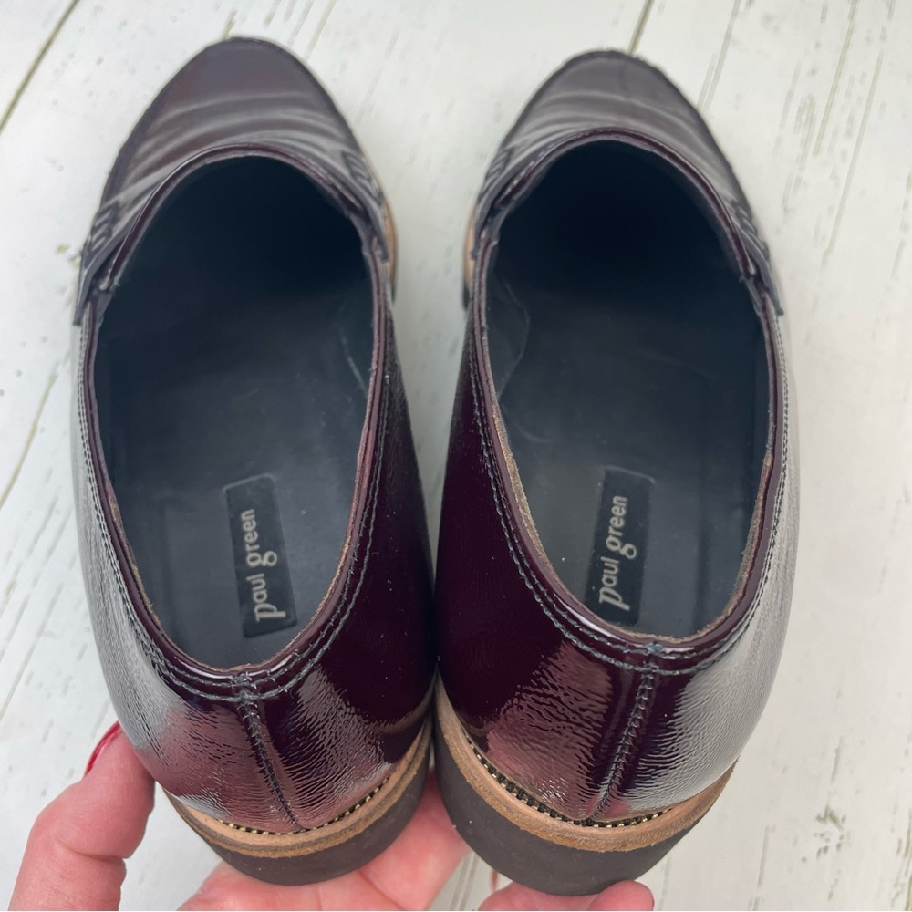 Paul Green Carmel Crinkle Leather Loafers - Picture 14 of 16